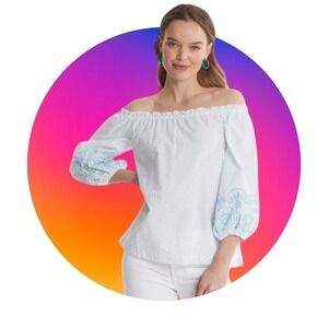 Tyler Boe Susie Swiss Dot Top Size XS